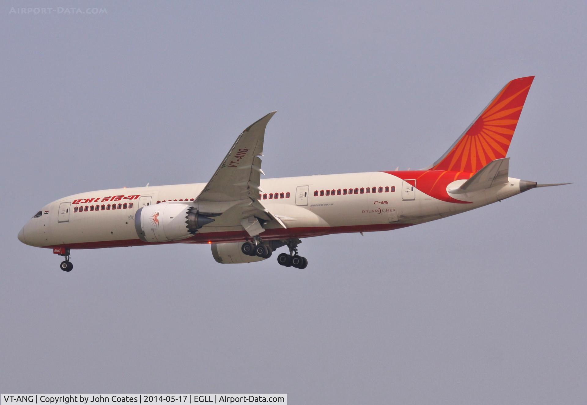 VT-ANG, 2011 Boeing 787-8 Dreamliner C/N 36275, Arriving 27L