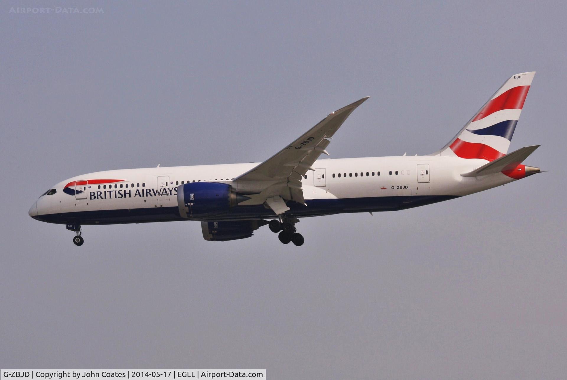 G-ZBJD, 2013 Boeing 787-8 Dreamliner C/N 38619, Finals 27L