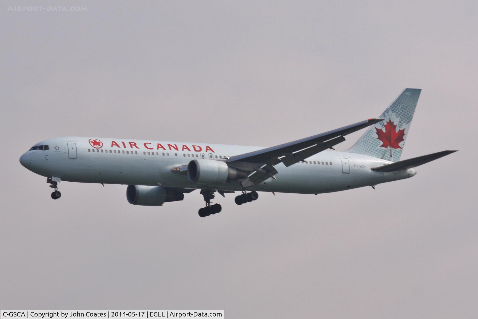 C-GSCA, 1991 Boeing 767-375/ER C/N 25121, Approach 27L