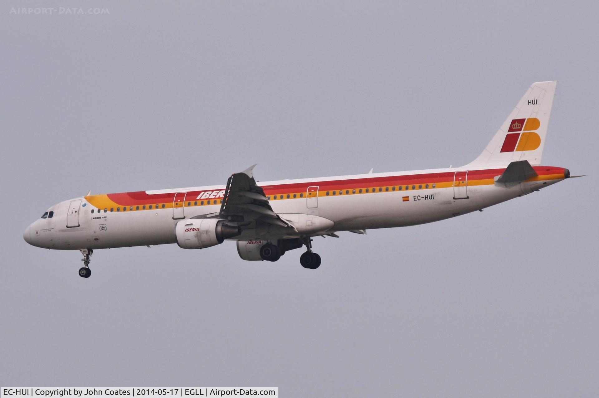 EC-HUI, 1999 Airbus A321-211 C/N 1027, Finals 27L