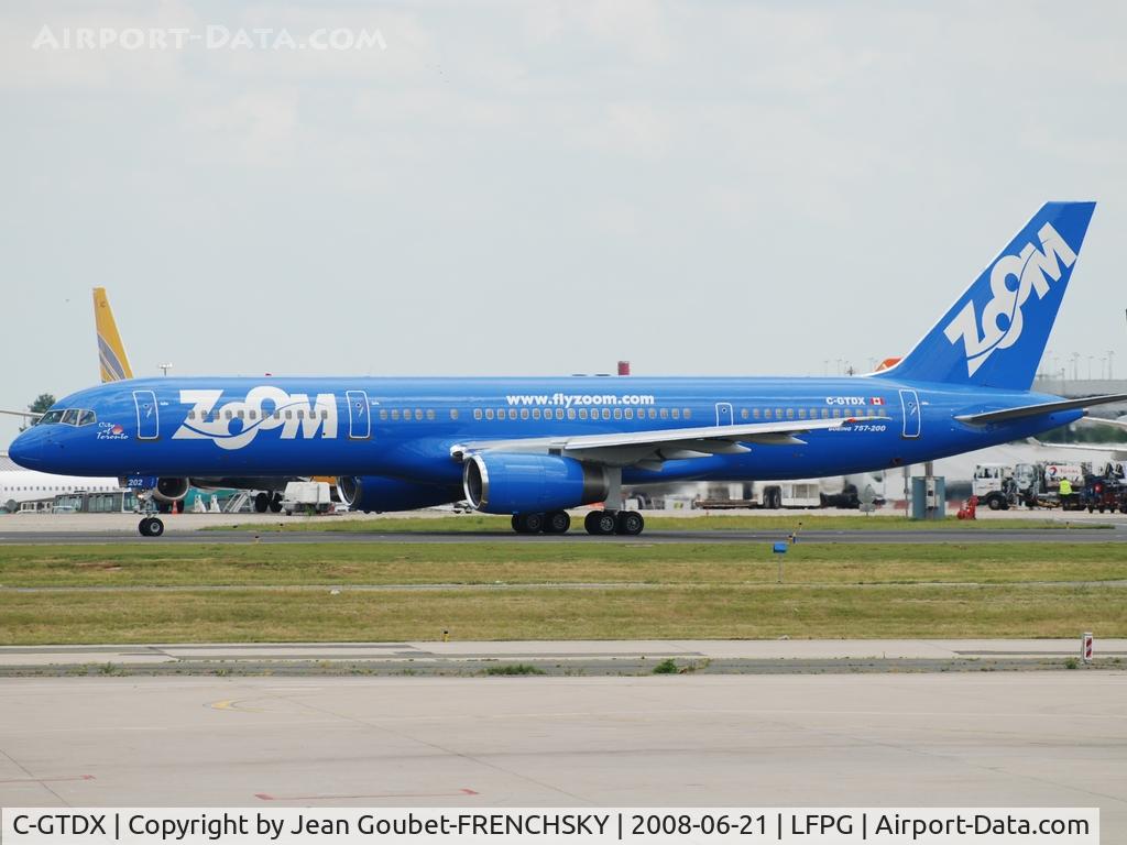 C-GTDX, 1990 Boeing 757-28A C/N 24544, ZOOM Airlines