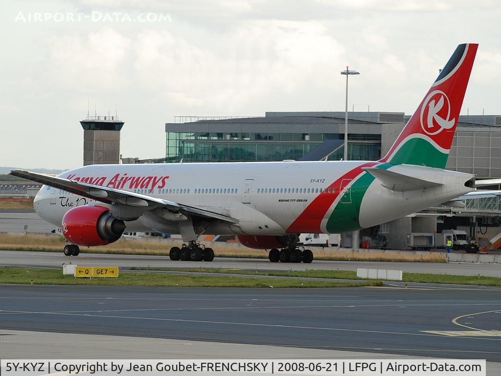 5Y-KYZ, 2007 Boeing 777-2U8ER C/N 36124, Kenya Airways