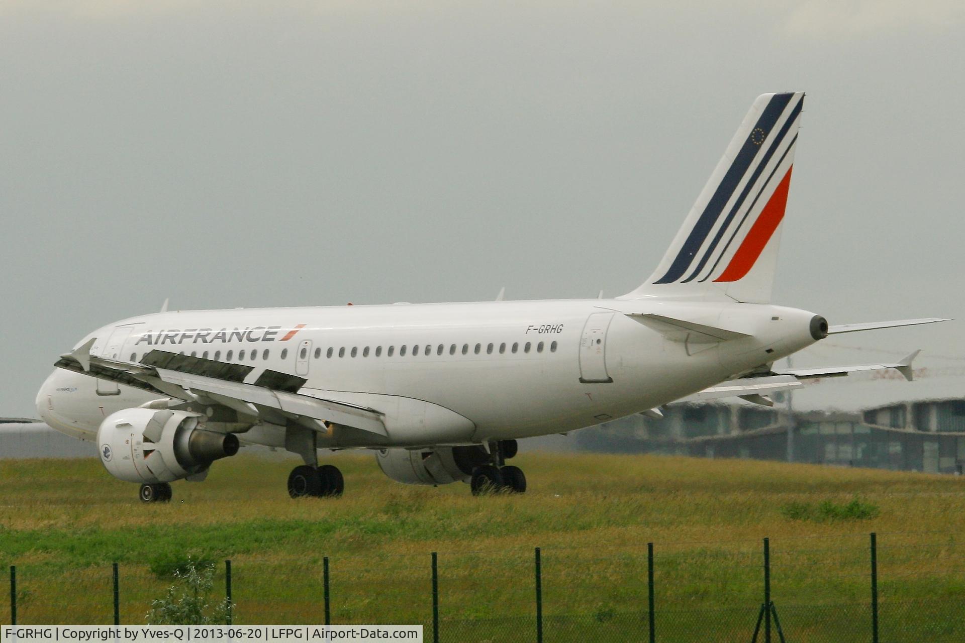 F-GRHG, 1999 Airbus A319-111 C/N 1036, Airbus A319-111, Landing Rwy 26L, Roissy Charles De Gaulle Airport (LFPG-CDG)