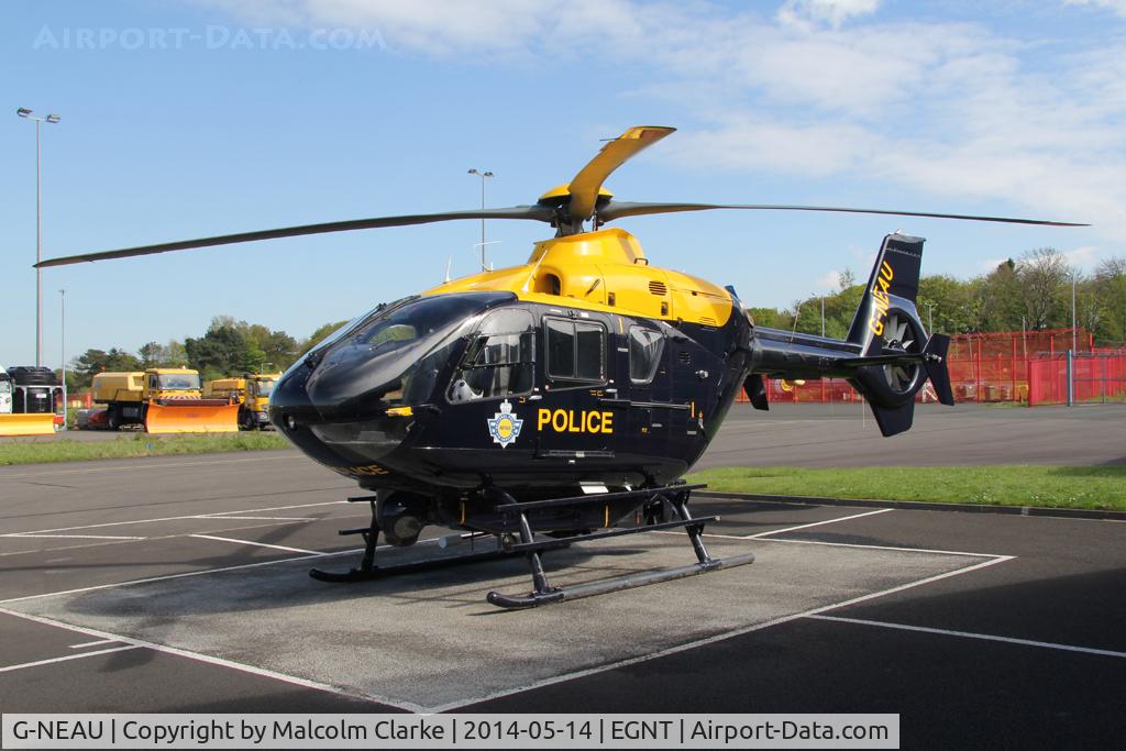 G-NEAU, 2004 Eurocopter EC-135T-2 C/N 0333, Eurocopter EC-135T-2 at the NPAS (National Police Air Service) facility at Newcastle Airport. May 14th 2014.