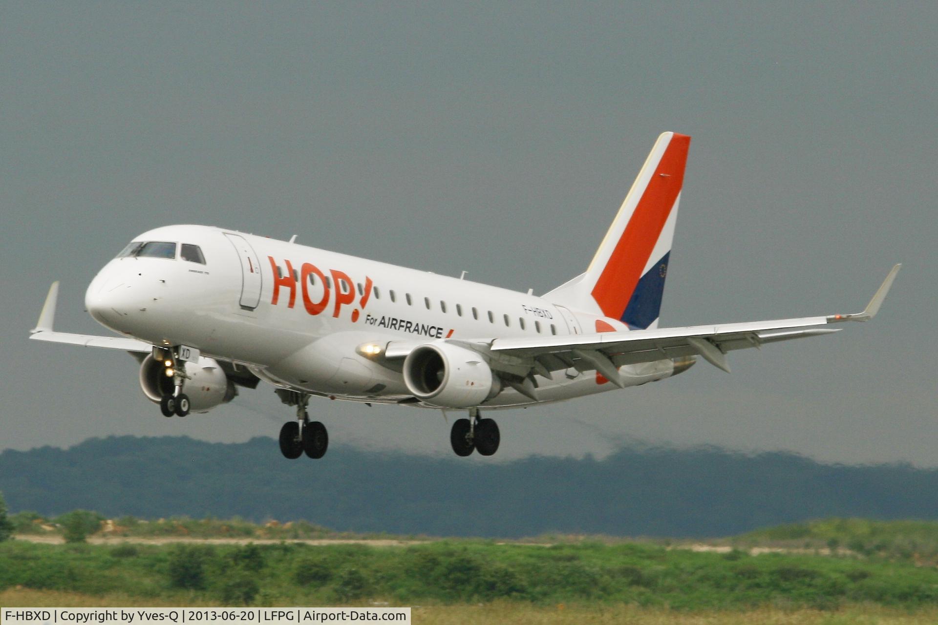 F-HBXD, 2009 Embraer 170ST (ERJ-170-100ST) C/N 17000281, Embraer ERJ-170-100ST, On final rwy 26L, Roissy Charles De Gaulle Airport (LFPG-CDG)