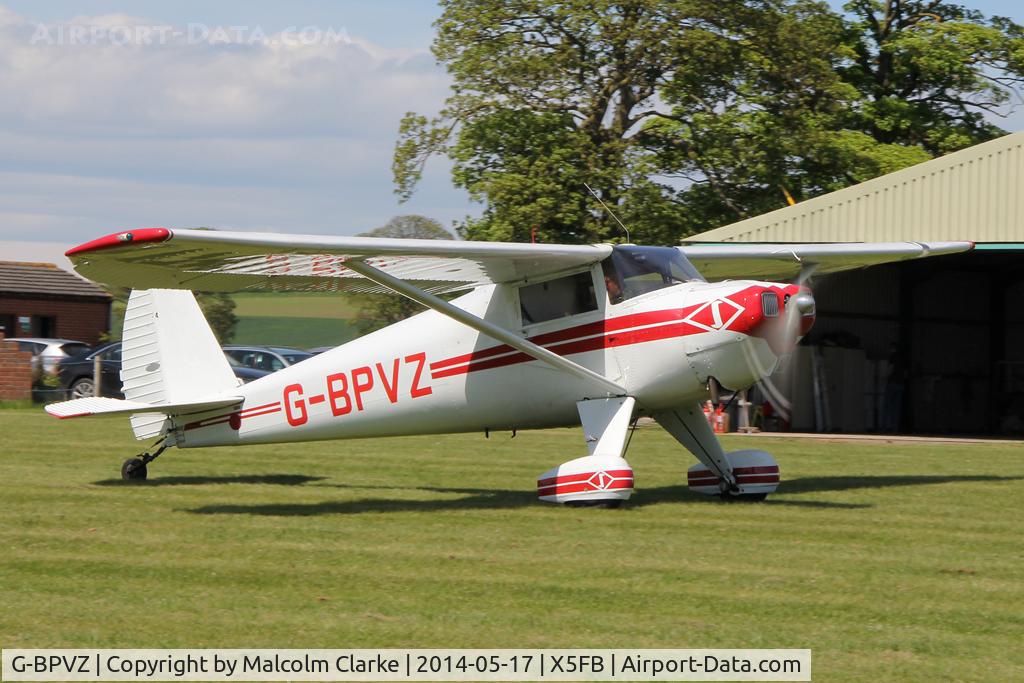 G-BPVZ, 1946 Luscombe 8E Silvaire C/N 5565, Luscombe 8E Silvaire, an airfield resident at Fishburn Airfield UK, May 2014.