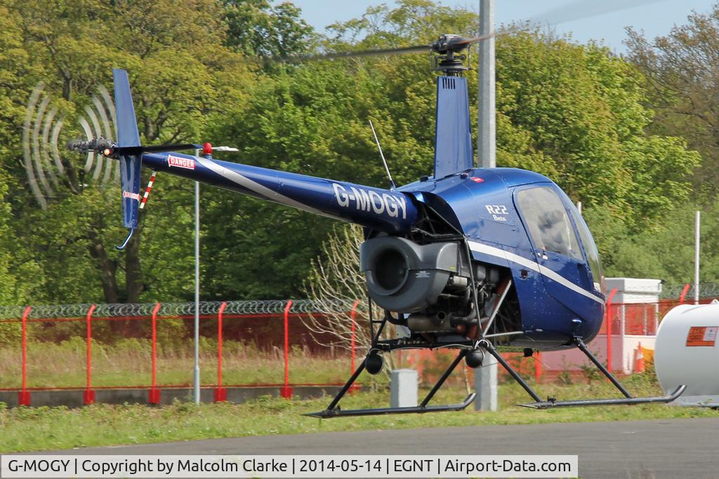 G-MOGY, 1988 Robinson R22 Beta C/N 0899, Robinson R22 Beta, Newcastle Airport, May 2014.