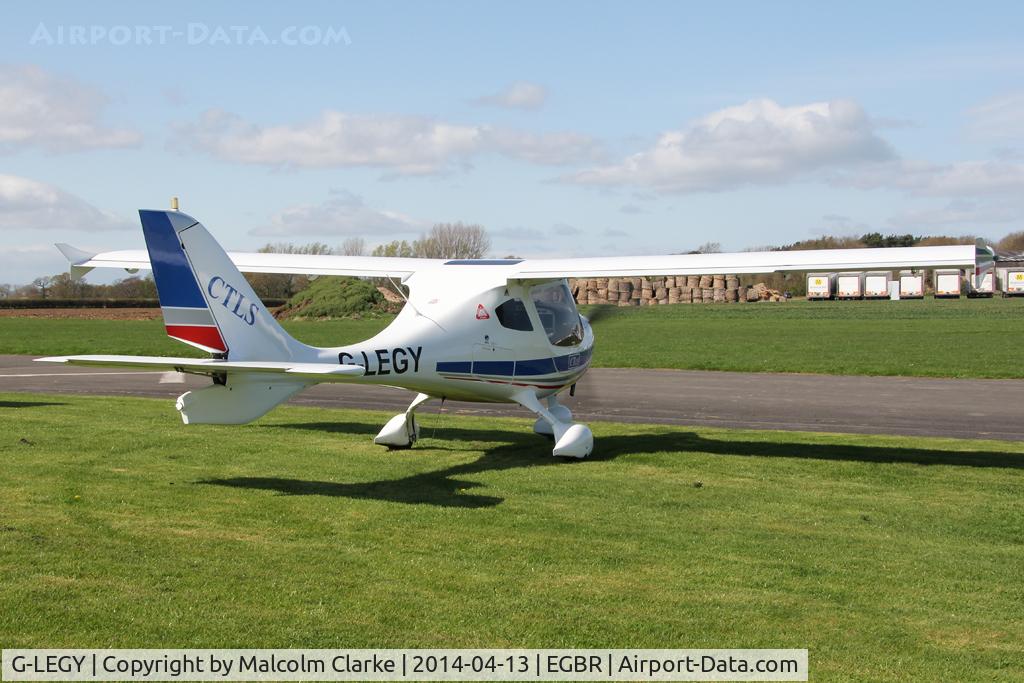 G-LEGY, 2008 Flight Design CTLS C/N F-08-09-13, Flight Design CTLS at The Real Aeroplane Club's Early Bird Fly-In, Breighton Airfield, April 2014.