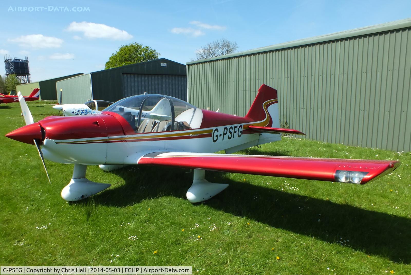 G-PSFG, 1999 Robin R-2160i Alpha Sport Alpha Sport C/N 337, at the 2014 Microlight Trade Fair, Popham