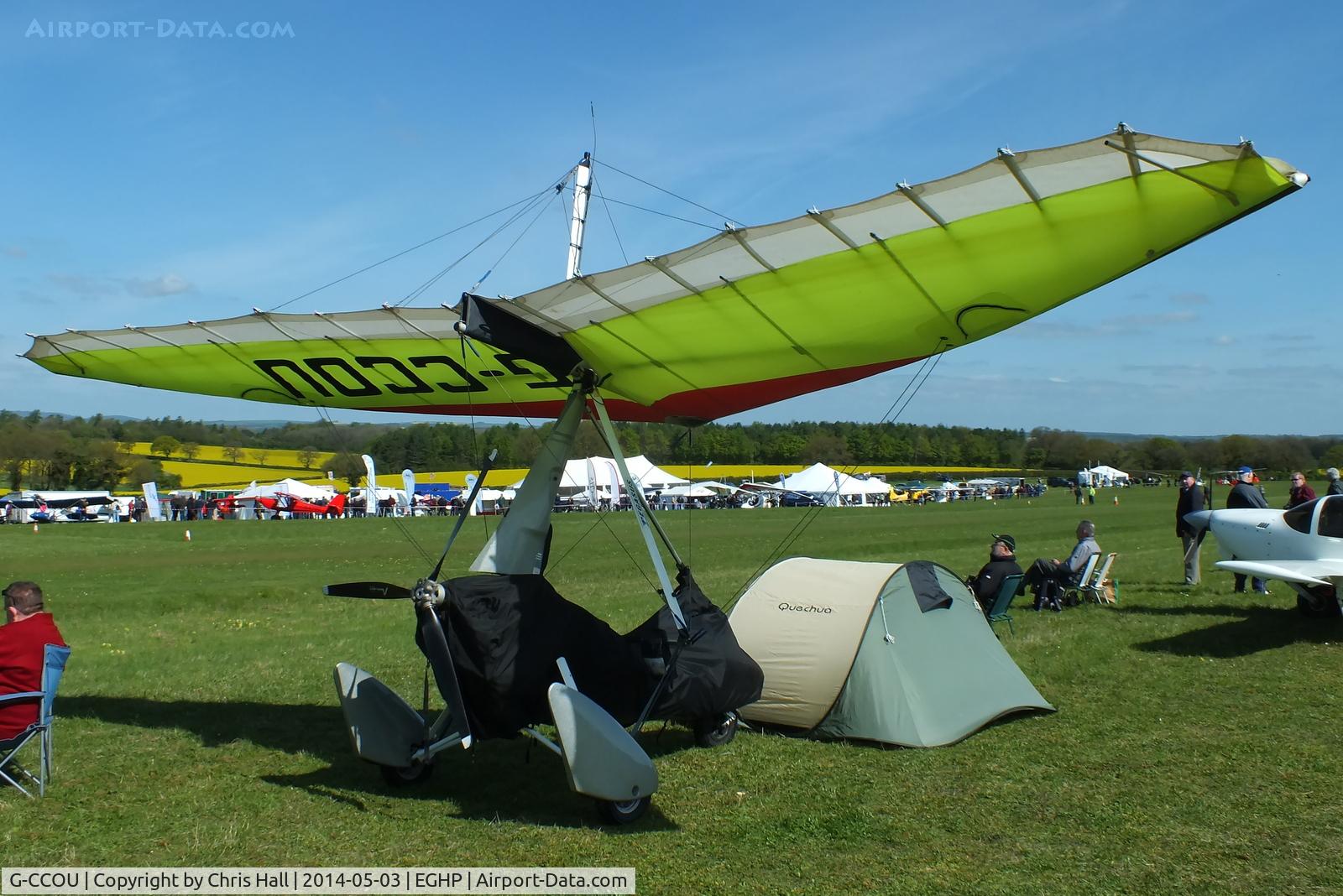G-CCOU, 2004 Mainair Pegasus Quik C/N 8012, at the 2014 Microlight Trade Fair, Popham