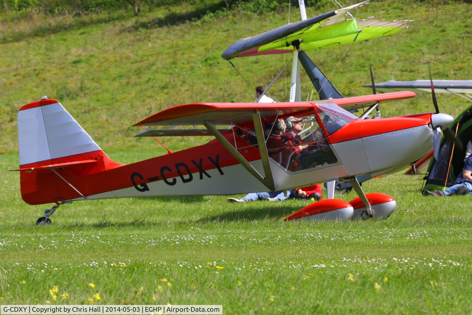 G-CDXY, 2007 Skystar Kitfox Series 7 C/N PFA 172D-14112, at the 2014 Microlight Trade Fair, Popham