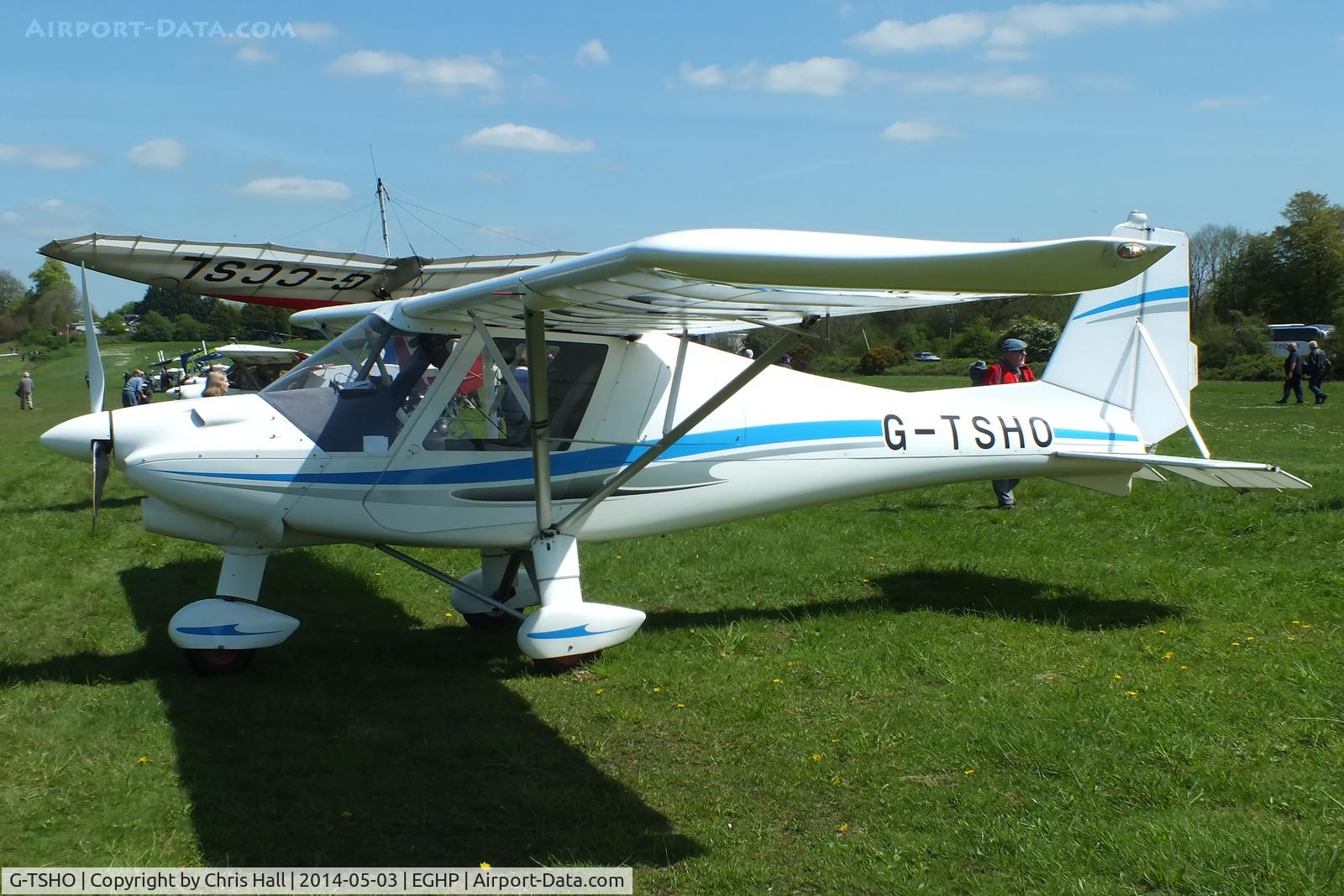 G-TSHO, 2011 Comco Ikarus C42 FB80 Bravo C/N 1103-7141, at the 2014 Microlight Trade Fair, Popham