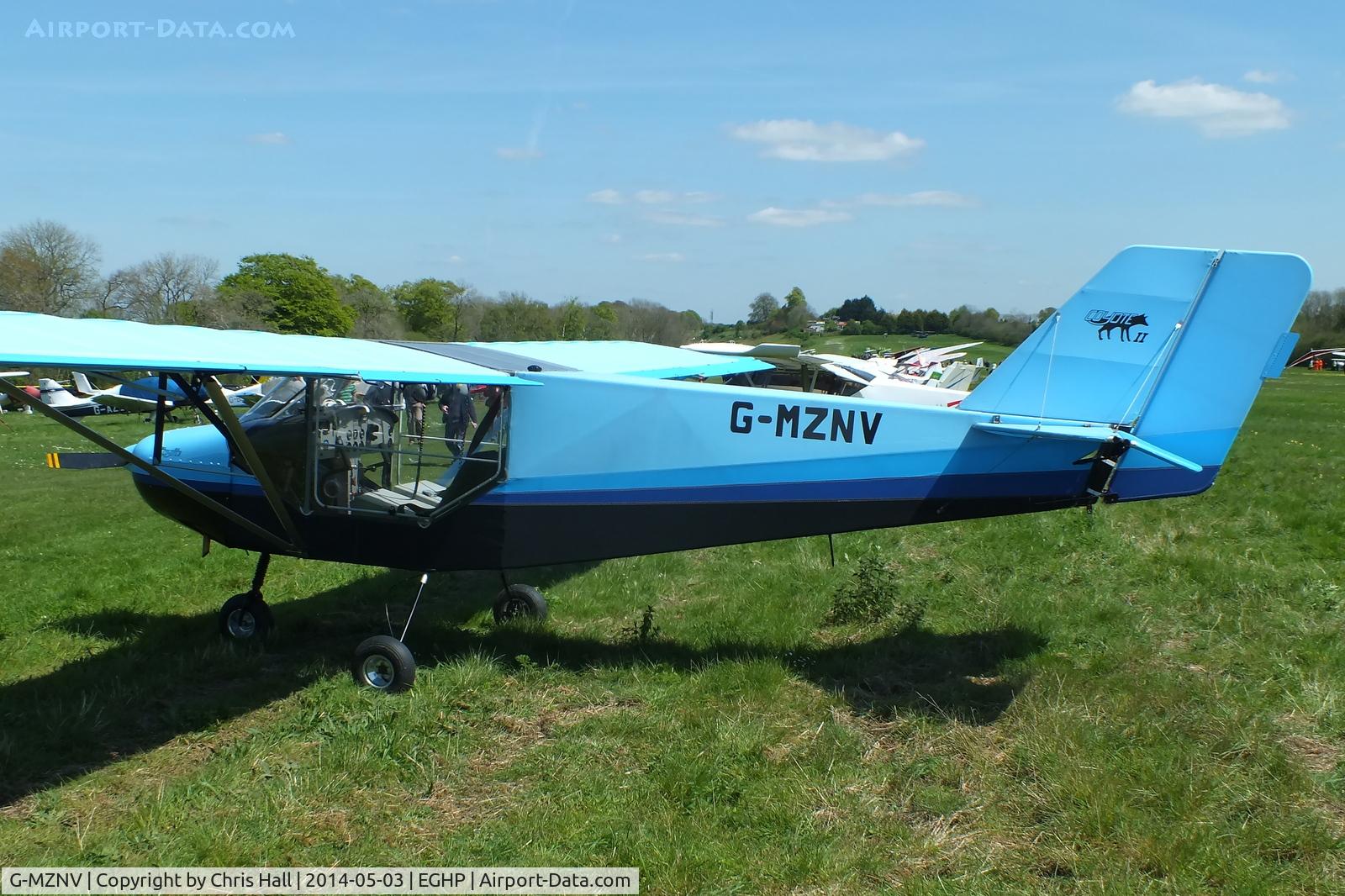 G-MZNV, 1998 Rans S-6ESD XL Coyote II C/N PFA 204-12884, at the 2014 Microlight Trade Fair, Popham