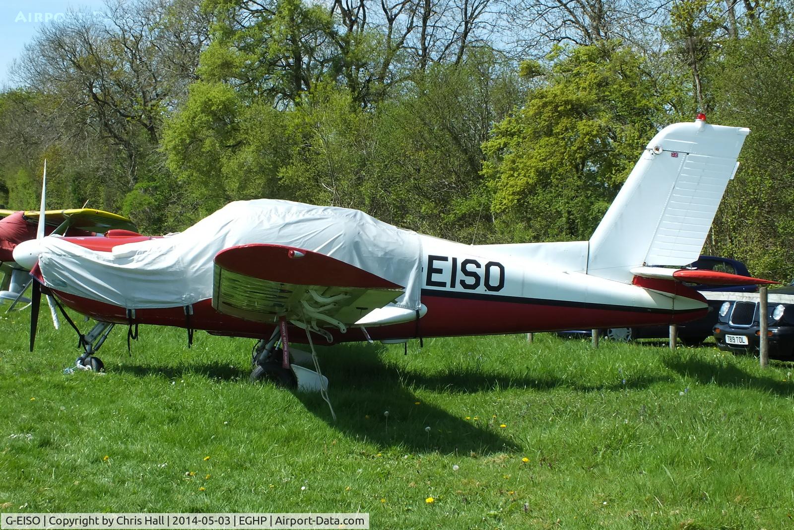 G-EISO, 1966 Morane-Saulnier MS-892A Rallye Commodore 150 C/N 10563, at the 2014 Microlight Trade Fair, Popham