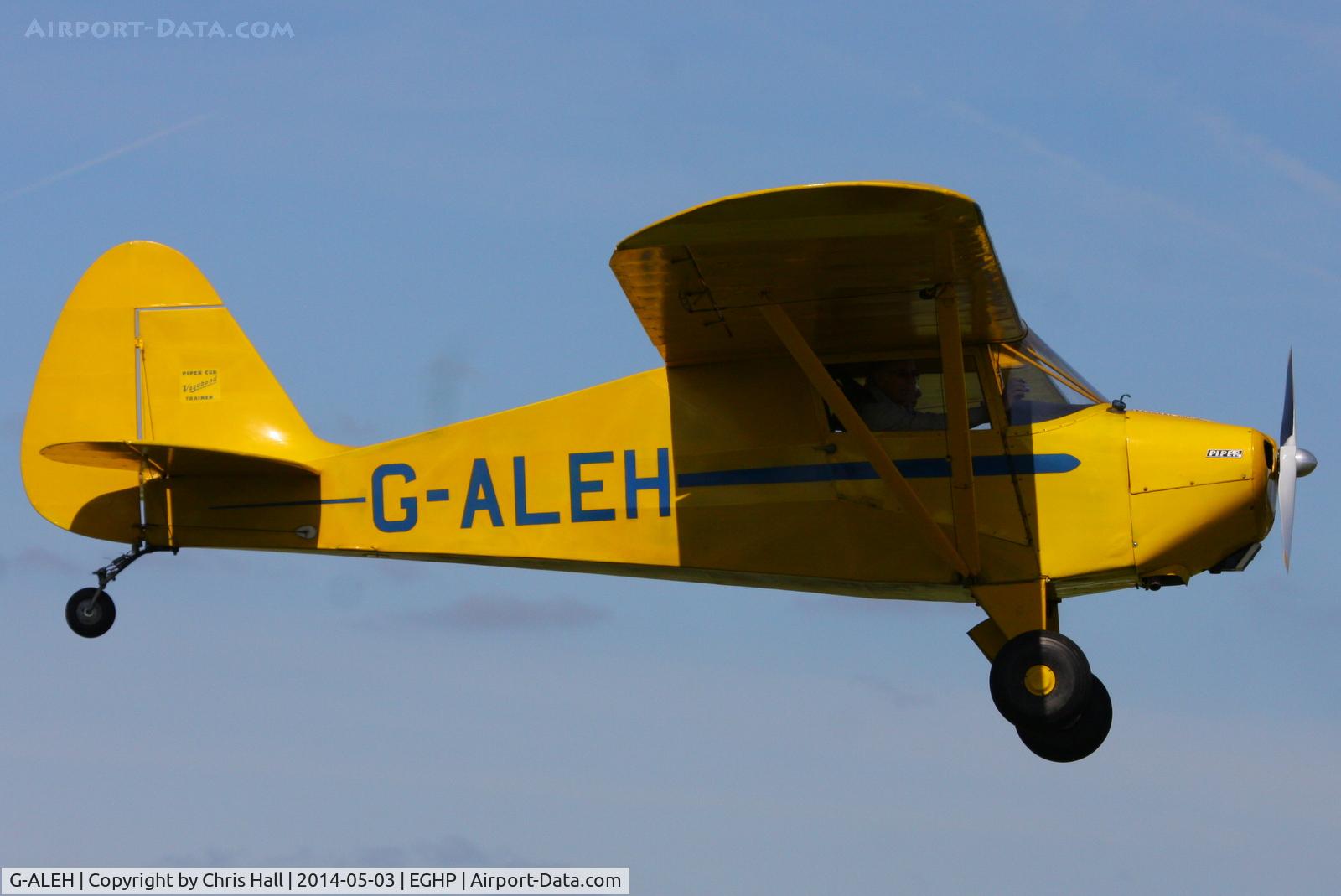 G-ALEH, 1948 Piper PA-17 Vagabond C/N 17-87, at the 2014 Microlight Trade Fair, Popham