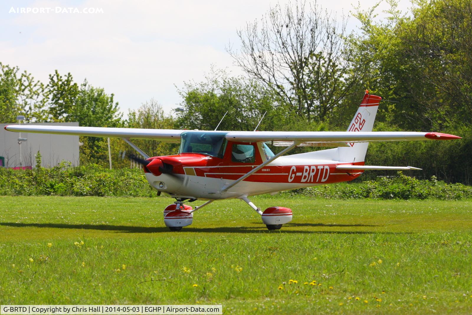 G-BRTD, 1977 Cessna 152 C/N 152-80023, at the 2014 Microlight Trade Fair, Popham