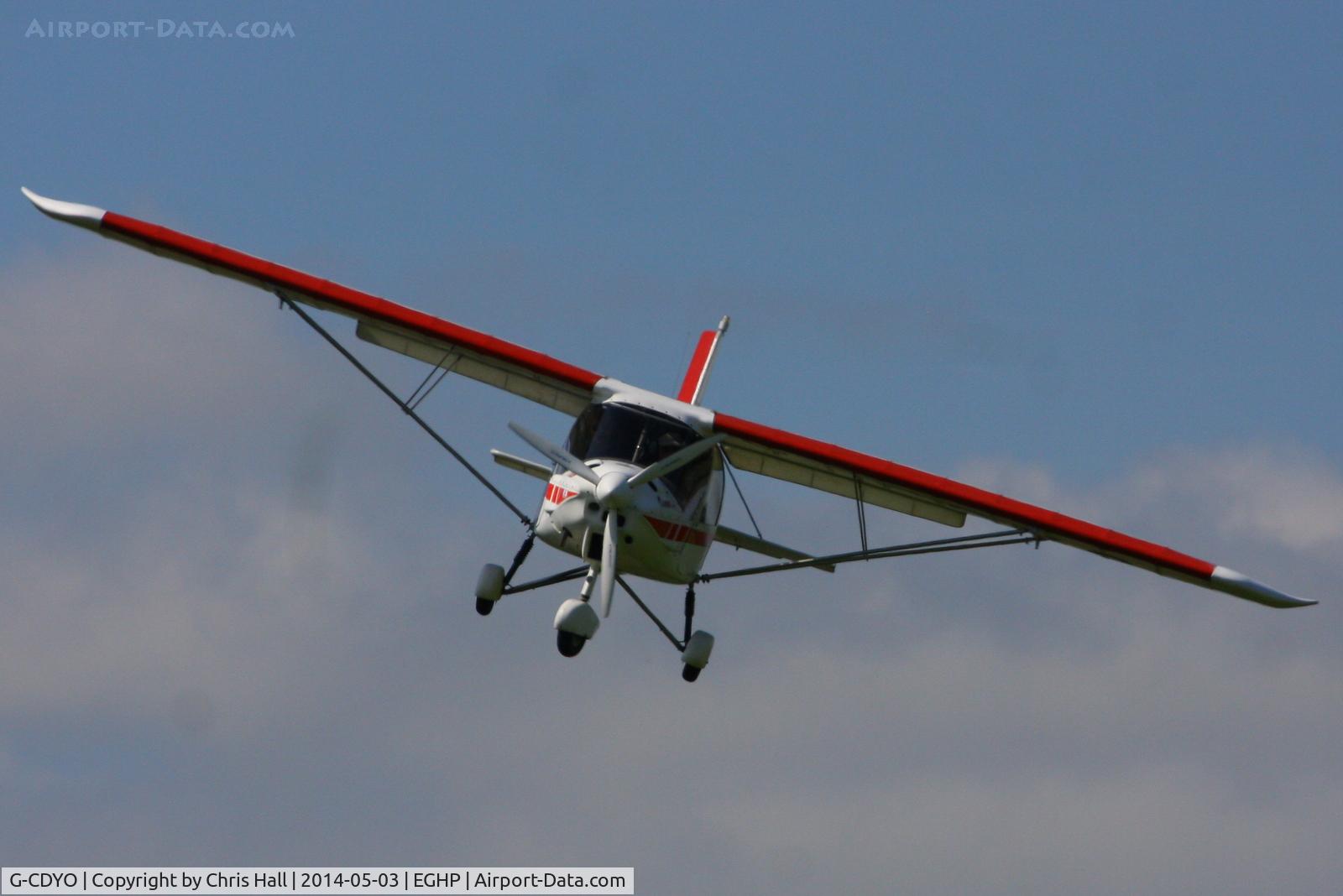 G-CDYO, 2006 Comco Ikarus C42 FB80 C/N 0604-6810, at the 2014 Microlight Trade Fair, Popham