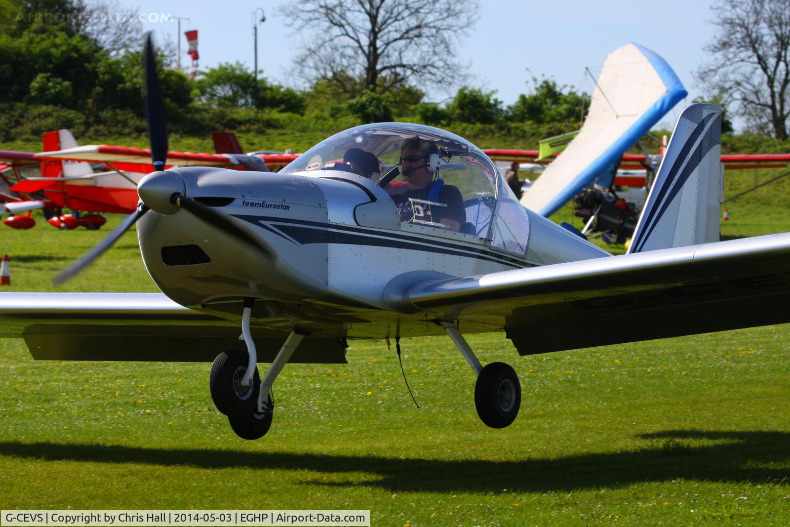 G-CEVS, 2007 Cosmik EV-97 TeamEurostar UK C/N 3102, at the 2014 Microlight Trade Fair, Popham