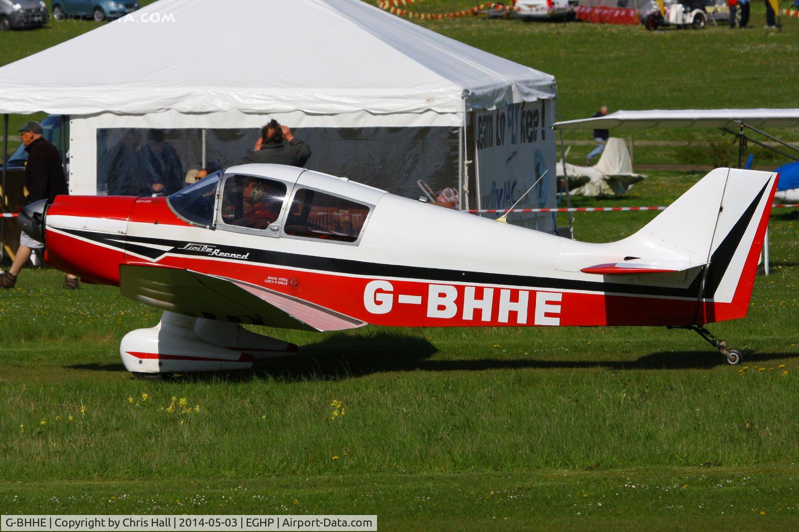 G-BHHE, 1965 CEA Jodel DR.1051-M1 Sicile Record C/N 628, at the 2014 Microlight Trade Fair, Popham