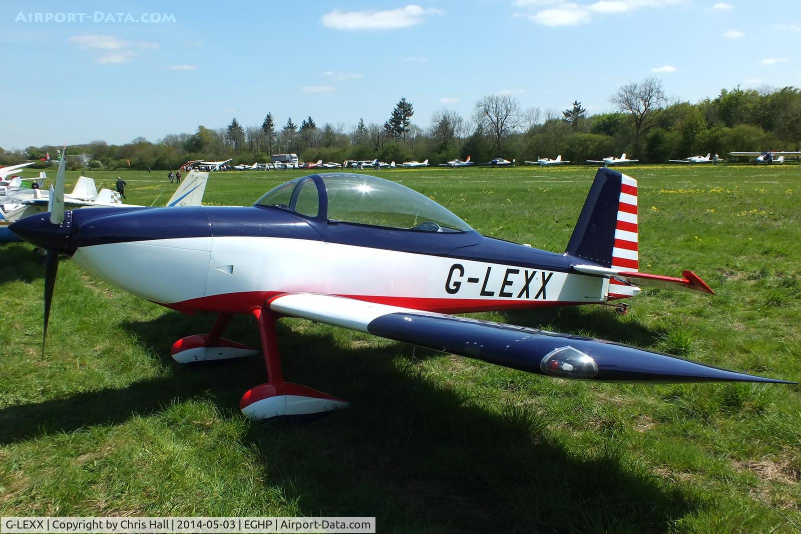 G-LEXX, 2002 Vans RV-8 C/N PFA 303-13896, at the 2014 Microlight Trade Fair, Popham