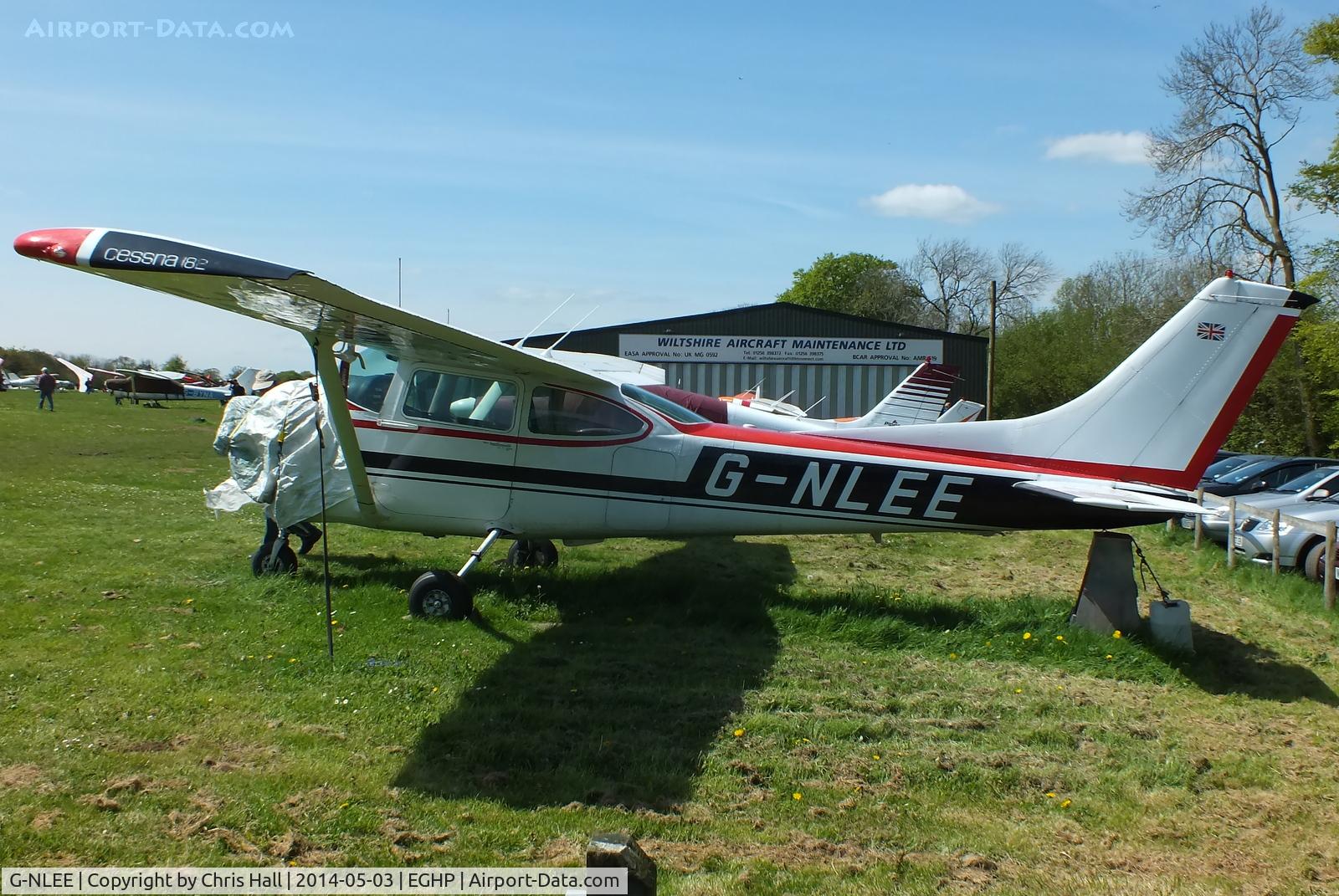 G-NLEE, 1977 Cessna 182Q Skylane C/N 182-65934, at the 2014 Microlight Trade Fair, Popham