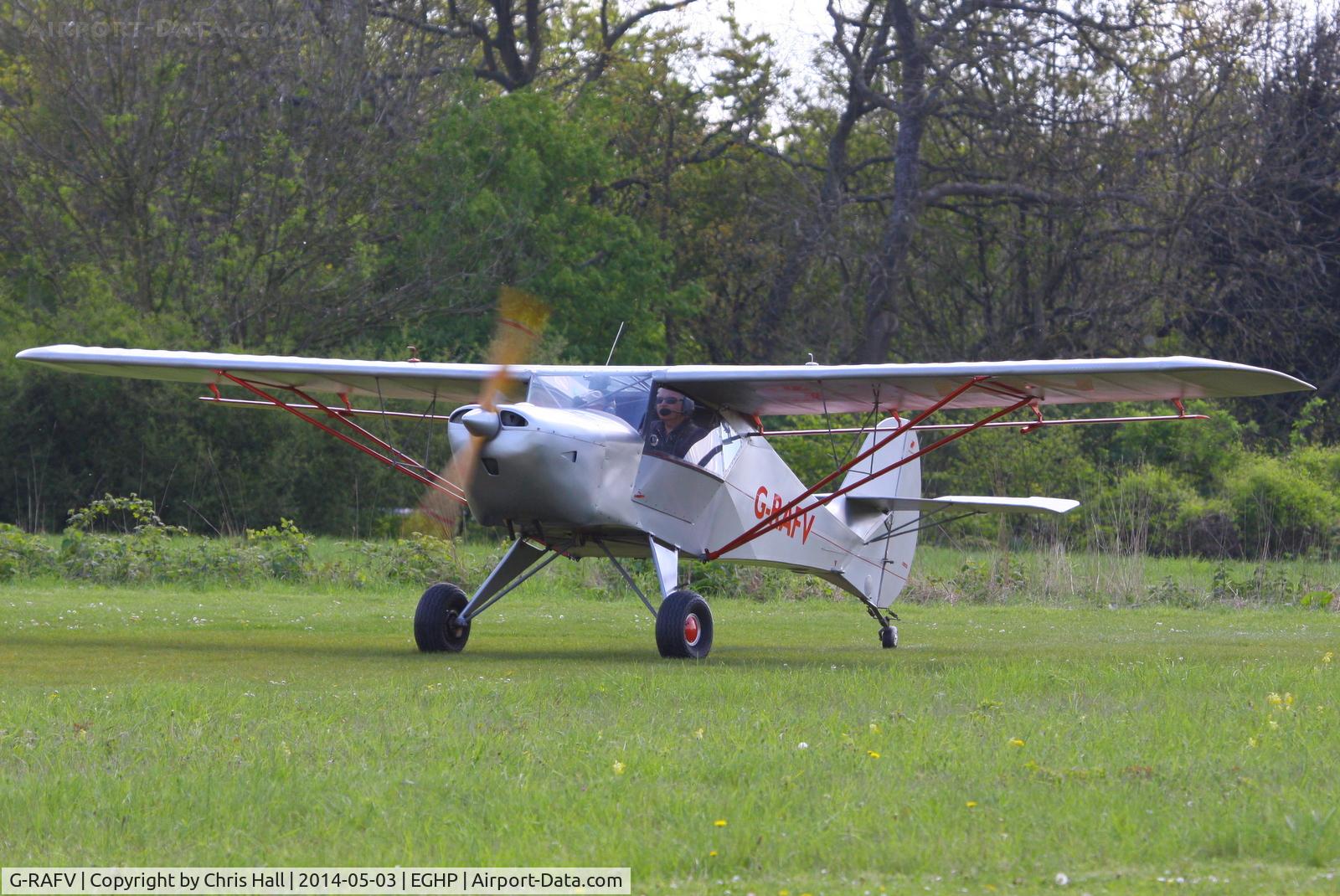 G-RAFV, 1992 Avid Speedwing C/N PFA 189-11738, at the 2014 Microlight Trade Fair, Popham