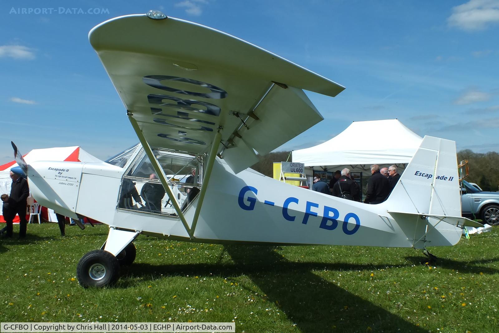 G-CFBO, 2007 Just Aircraft Escapade C/N BMAA/HB/538, at the 2014 Microlight Trade Fair, Popham