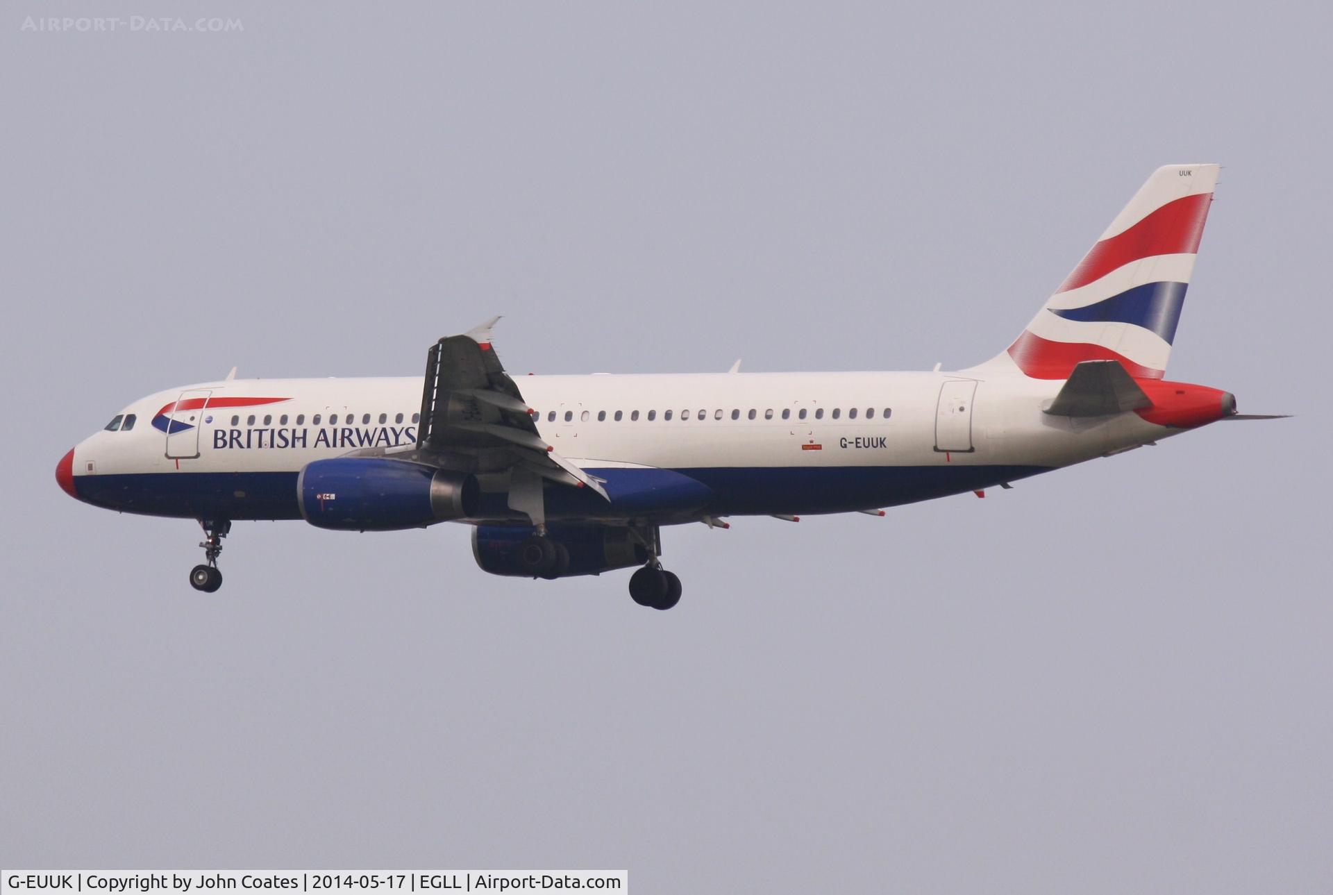 G-EUUK, 2002 Airbus A320-232 C/N 1899, Arriving 27L