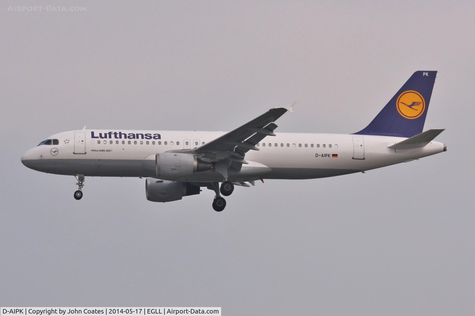 D-AIPK, 1989 Airbus A320-211 C/N 0093, Finals 27L