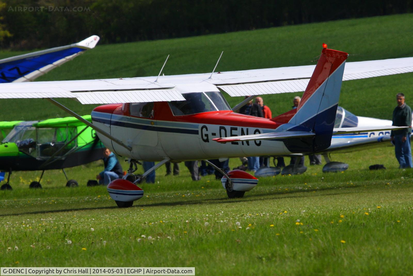 G-DENC, 1966 Reims F150G C/N 0107, at the 2014 Microlight Trade Fair, Popham