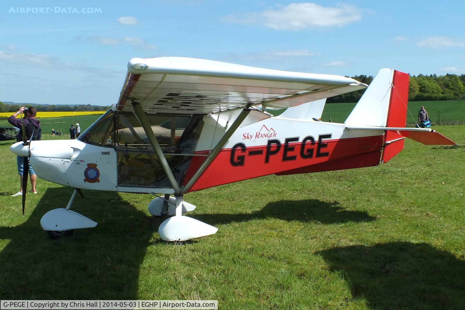 G-PEGE, 2006 Skyranger 912(2) C/N BMAA/HB/479, at the 2014 Microlight Trade Fair, Popham