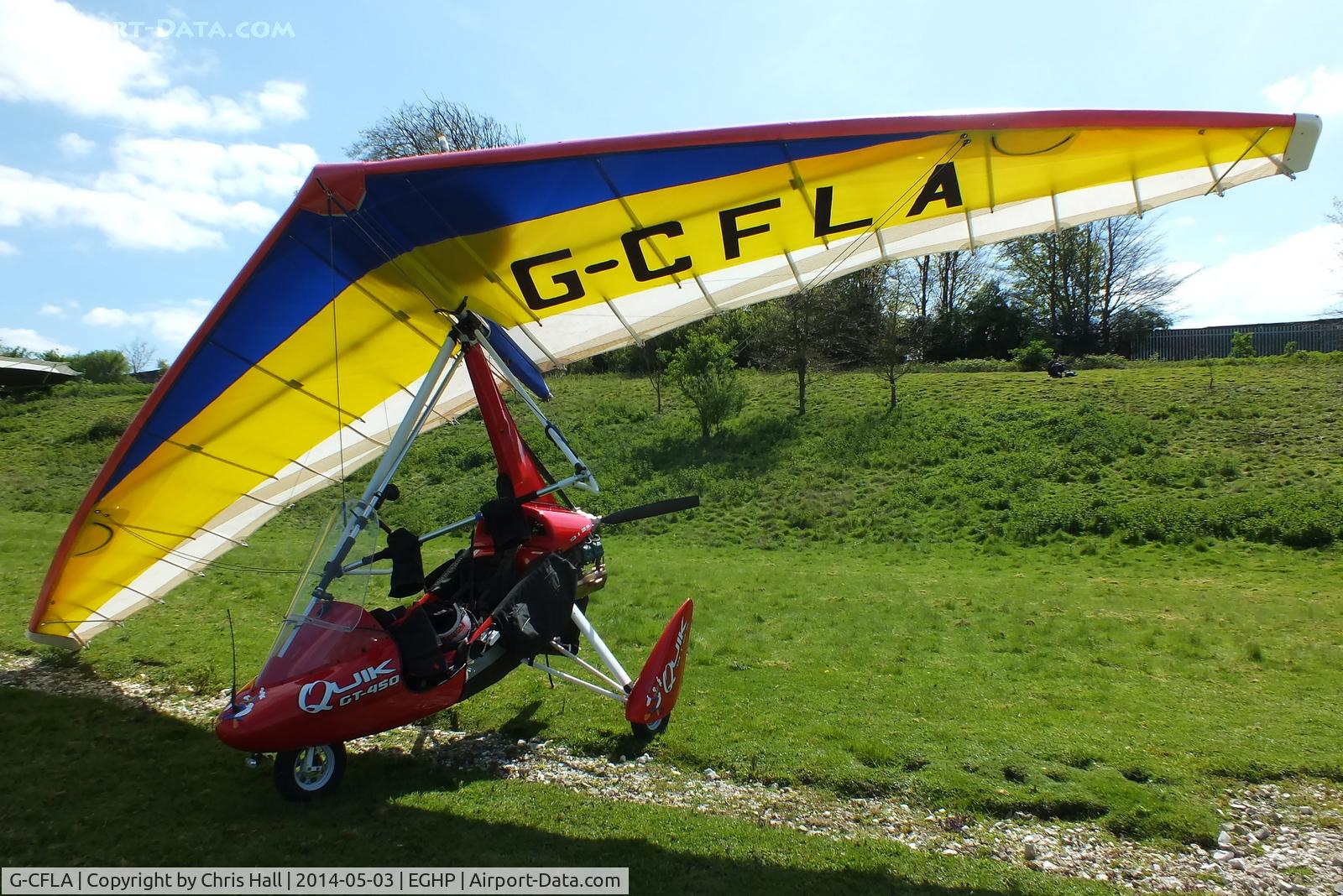 G-CFLA, 2008 P&M Aviation Quik GT450 C/N 8393, at the 2014 Microlight Trade Fair, Popham