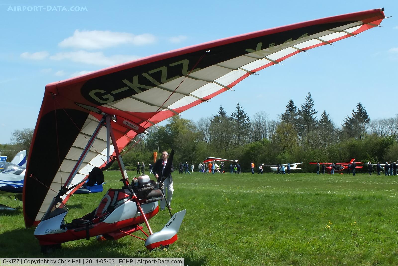G-KIZZ, 2004 Air Creation Kiss 450-582(1) C/N BMAA/HB/388, at the 2014 Microlight Trade Fair, Popham