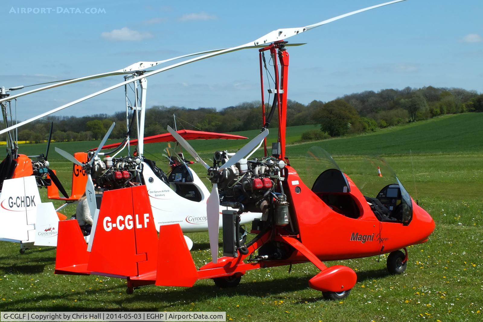 G-CGLF, 2009 Magni Gyro M-16C Tandem Trainer C/N 16-09-5614, at the 2014 Microlight Trade Fair, Popham