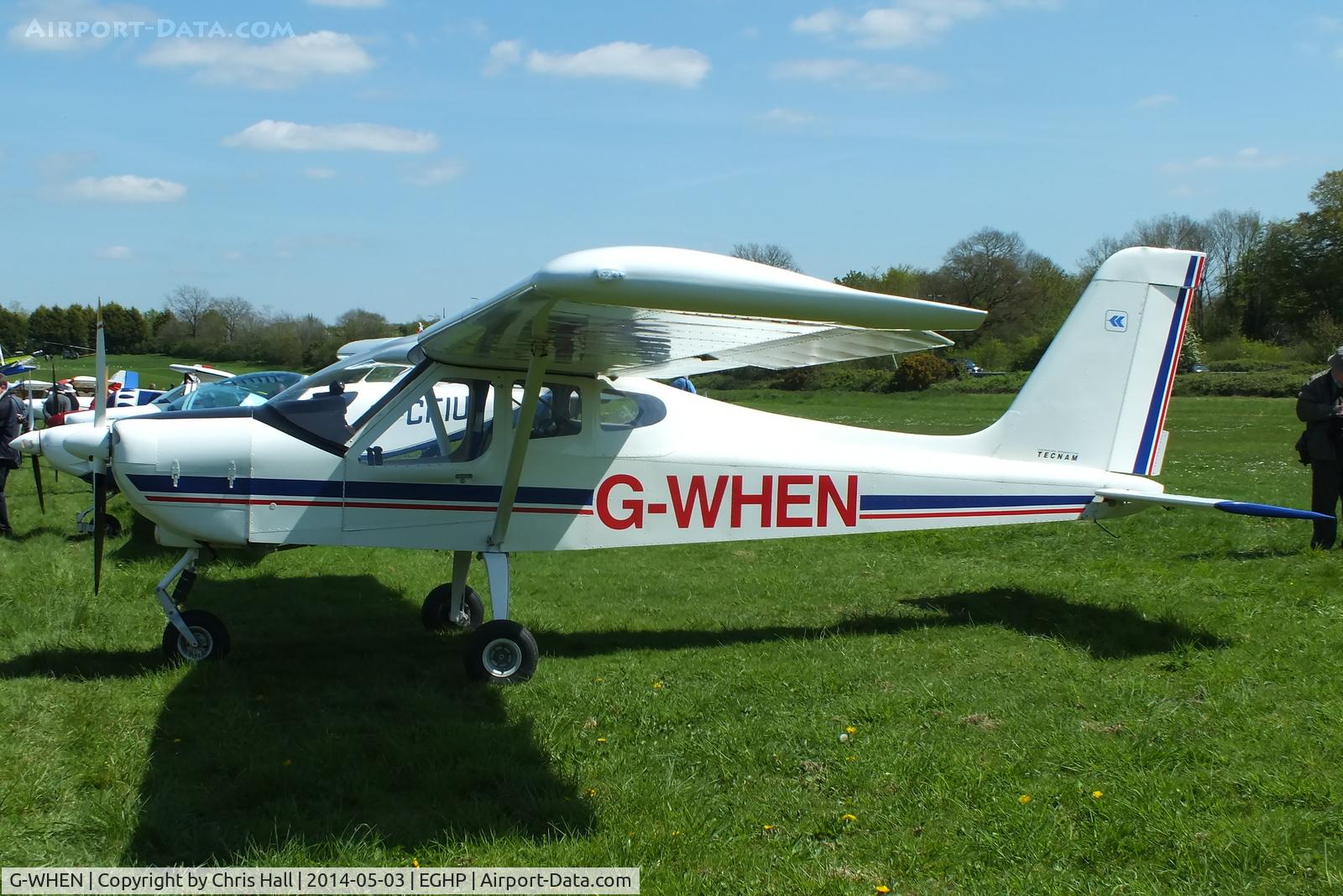 G-WHEN, 2004 Tecnam P-92EM Echo C/N PFA 318-13679, at the 2014 Microlight Trade Fair, Popham