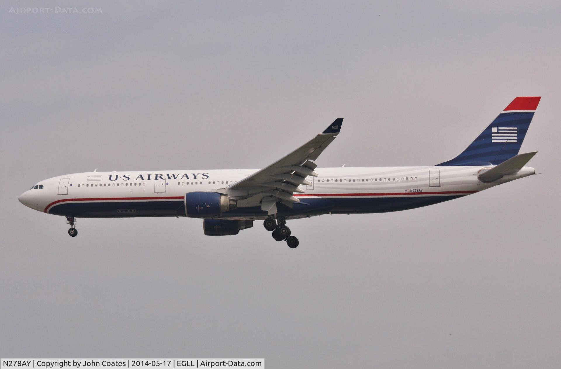 N278AY, 2001 Airbus A330-323 C/N 0388, Finals 27L