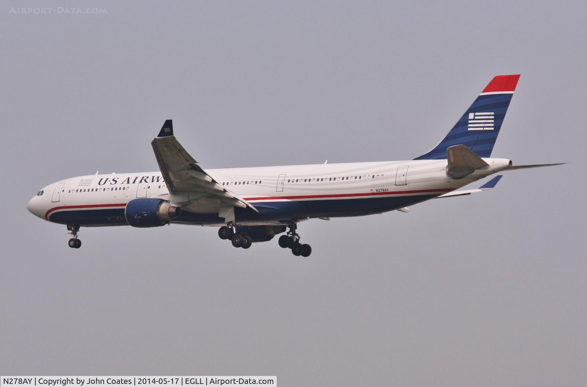 N278AY, 2001 Airbus A330-323 C/N 0388, Arriving 27L