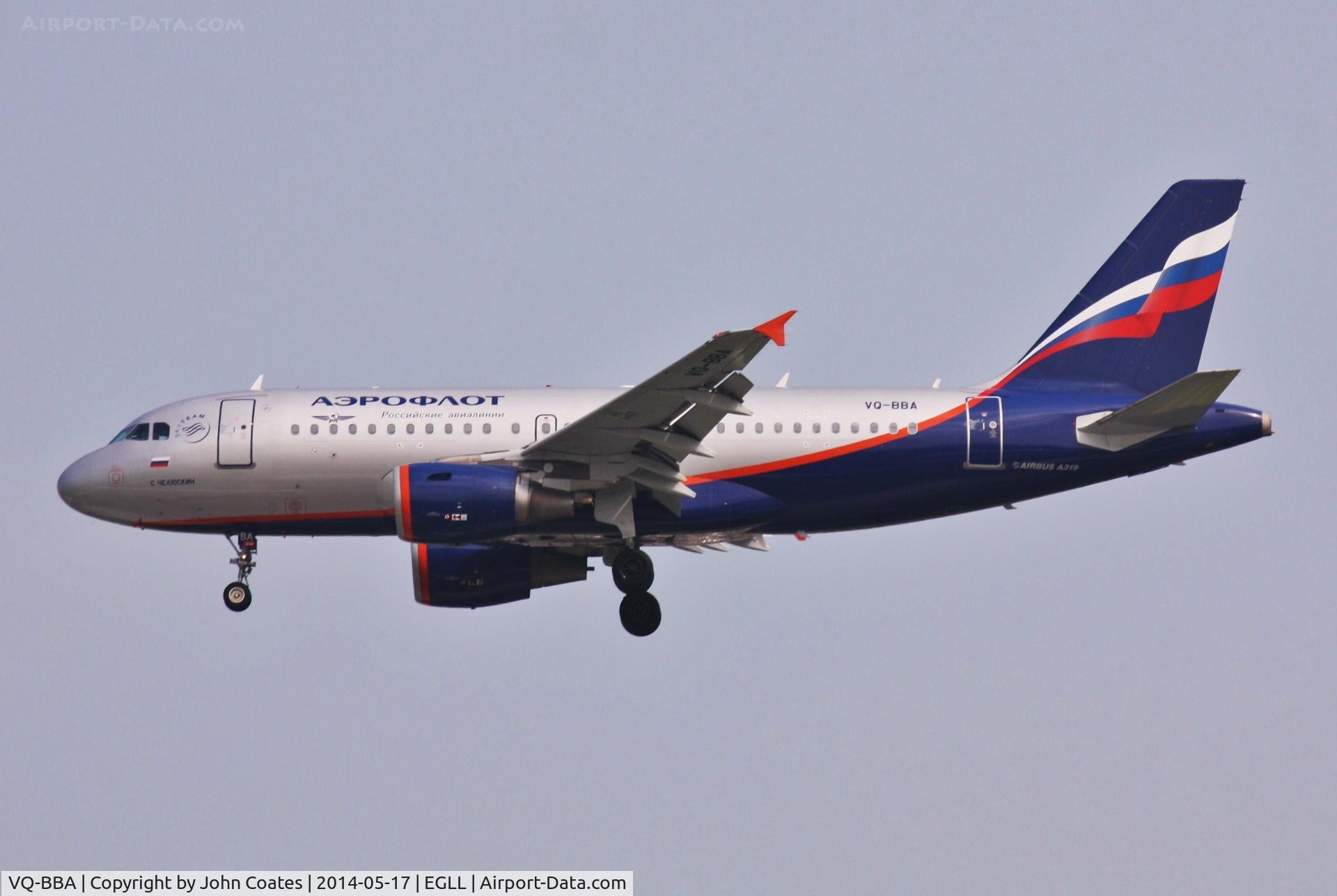 VQ-BBA, 2009 Airbus A319-112 C/N 3794, Finals 27L