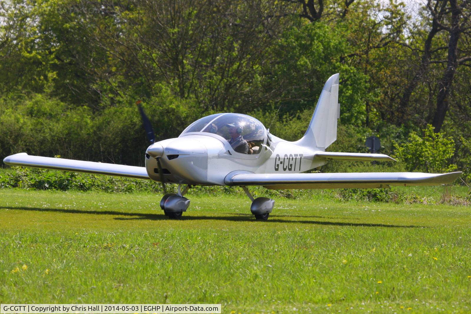 G-CGTT, 2011 Aerotechnik EV-97 Eurostar SL C/N LAA315B-14985, at the 2014 Microlight Trade Fair, Popham