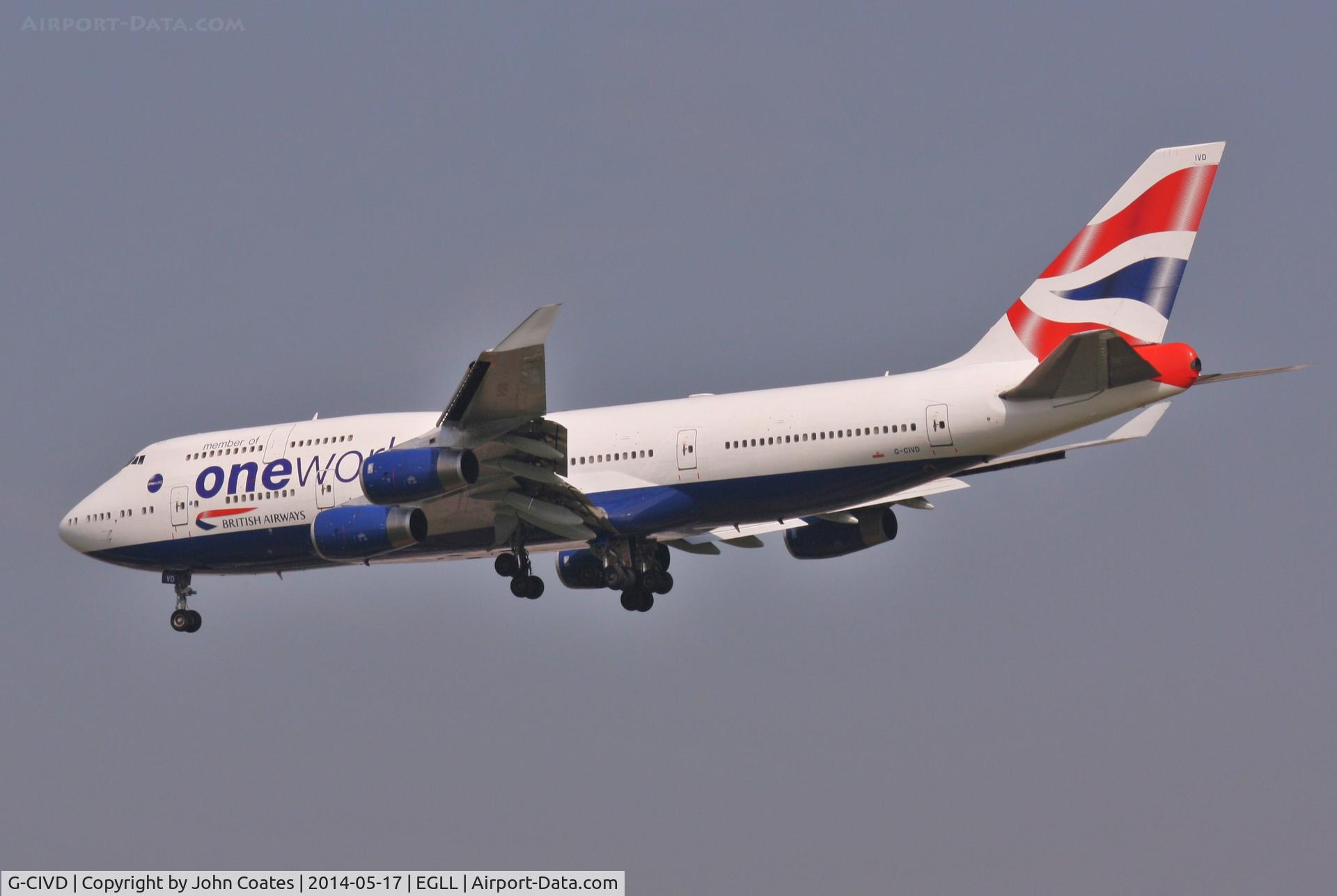 G-CIVD, 1994 Boeing 747-436 C/N 27349, Arriving 27L