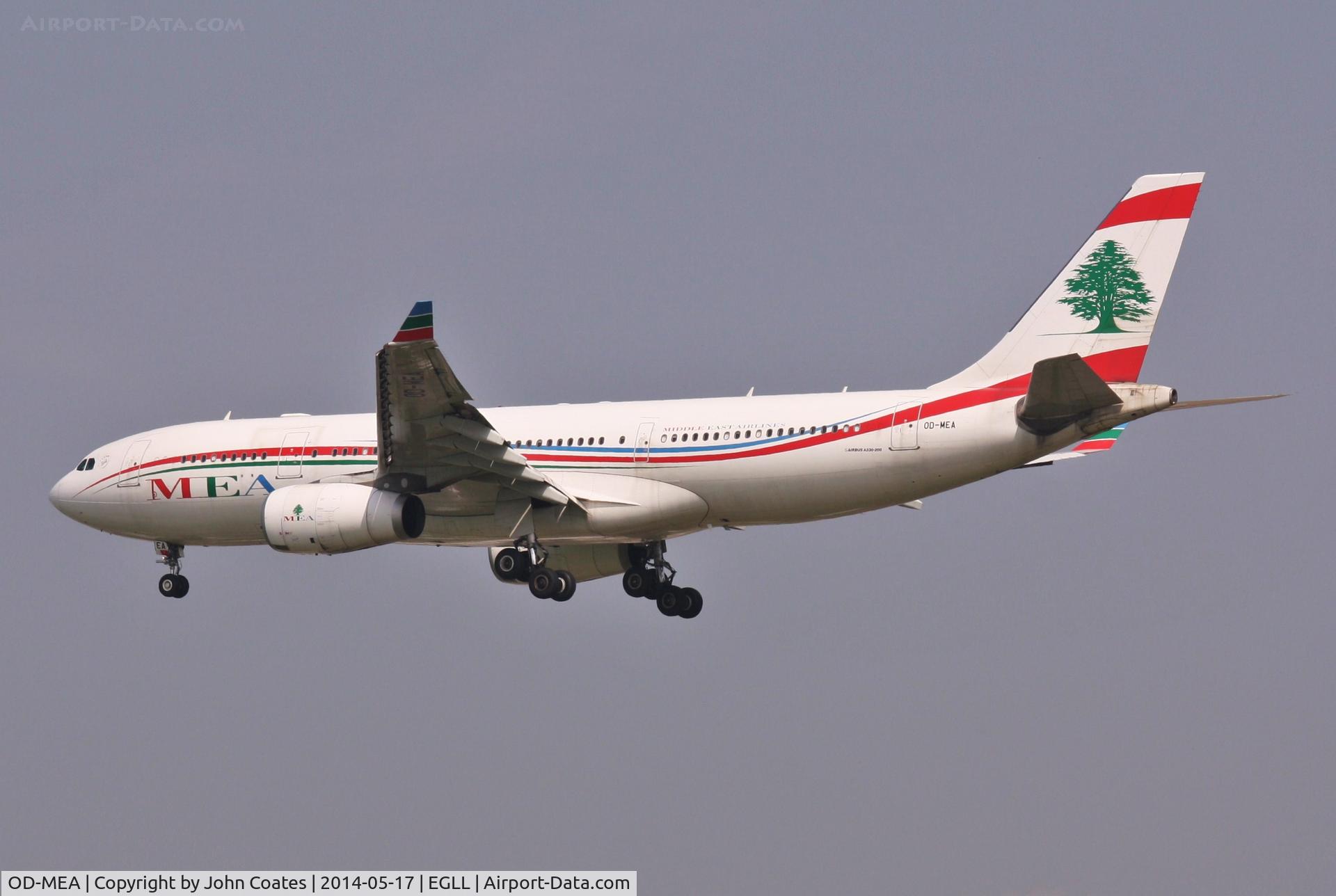 OD-MEA, 2009 Airbus A330-243 C/N 984, Arriving 27L