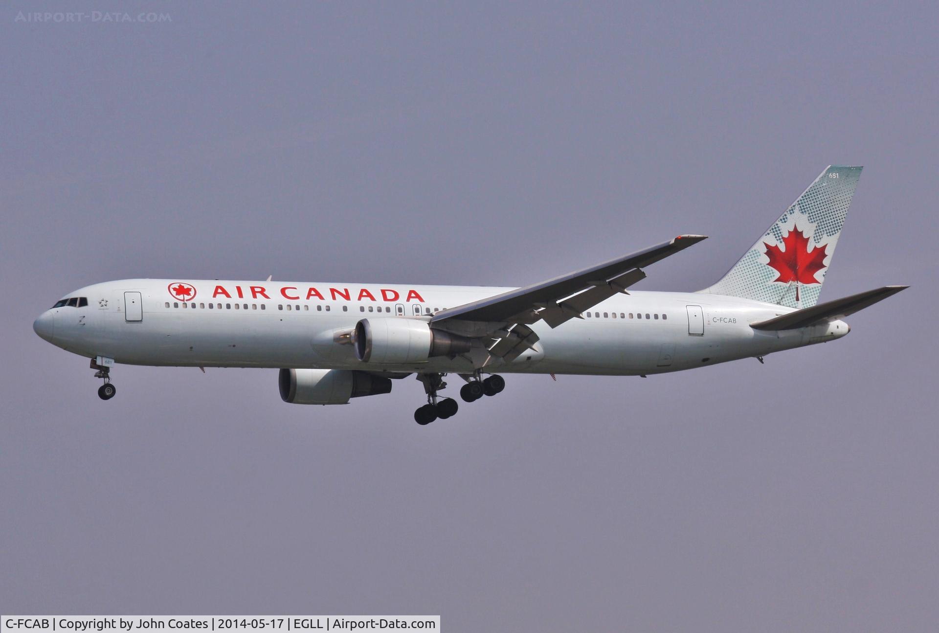 C-FCAB, 1988 Boeing 767-375/ER C/N 24082, Finals 27L