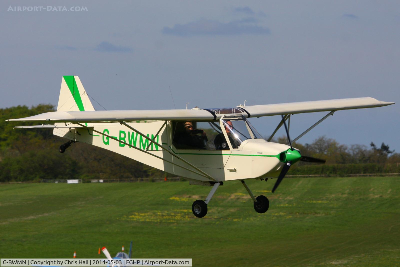 G-BWMN, 1996 Rans S-7 Courier C/N PFA 218-12446, at the 2014 Microlight Trade Fair, Popham