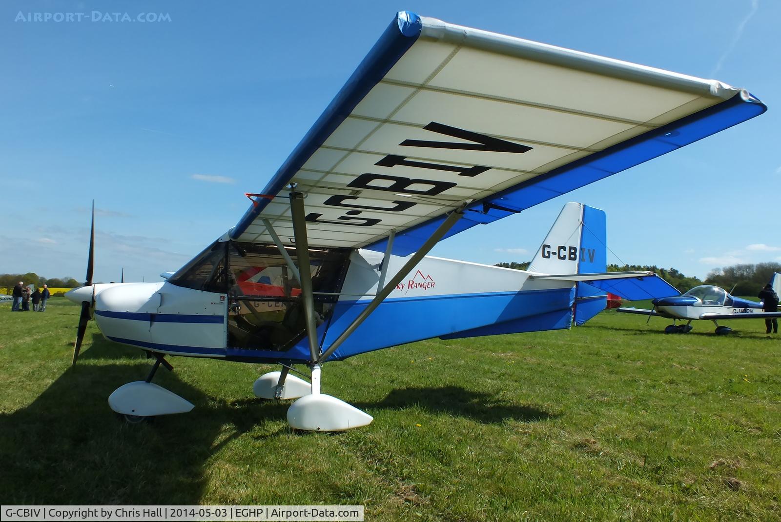 G-CBIV, 2002 Skyranger 912(1) C/N BMAA/HB/201, at the 2014 Microlight Trade Fair, Popham