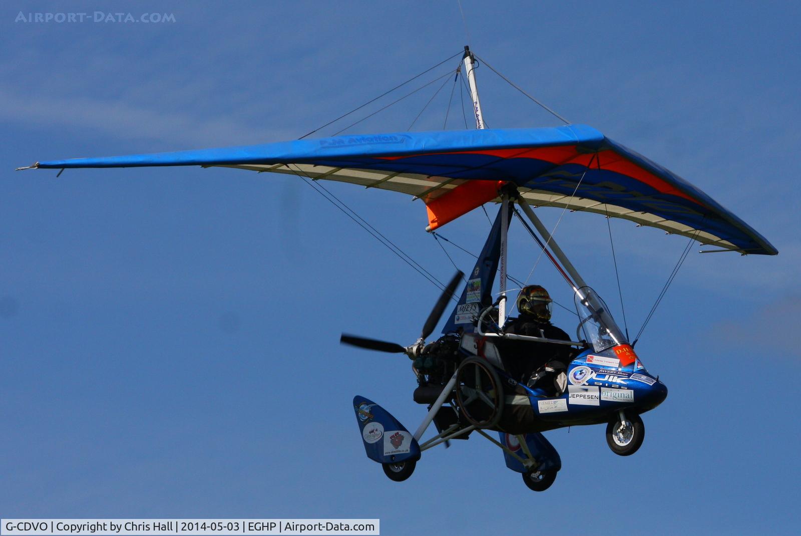 G-CDVO, 2005 P&M Aviation Pegasus Quik C/N 8147, at the 2014 Microlight Trade Fair, Popham