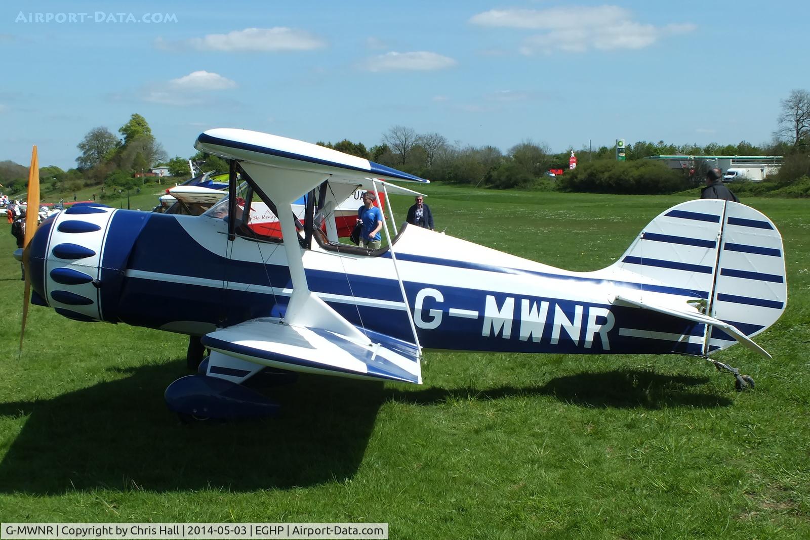 G-MWNR, 1991 Murphy Renegade Spirit UK C/N PFA 188-11926, at the 2014 Microlight Trade Fair, Popham