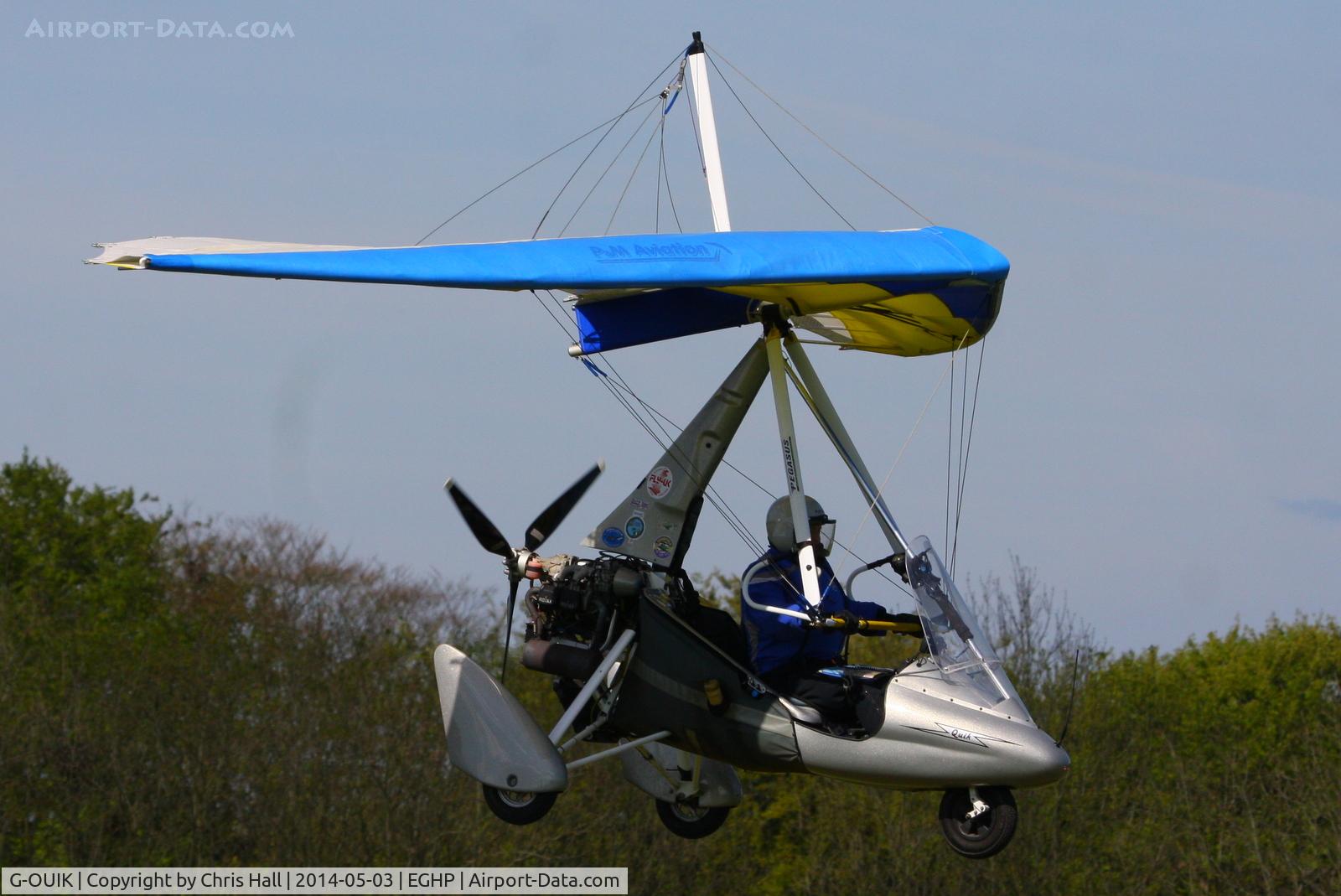 G-OUIK, 2003 Mainair Pegasus Quik C/N 7983, at the 2014 Microlight Trade Fair, Popham
