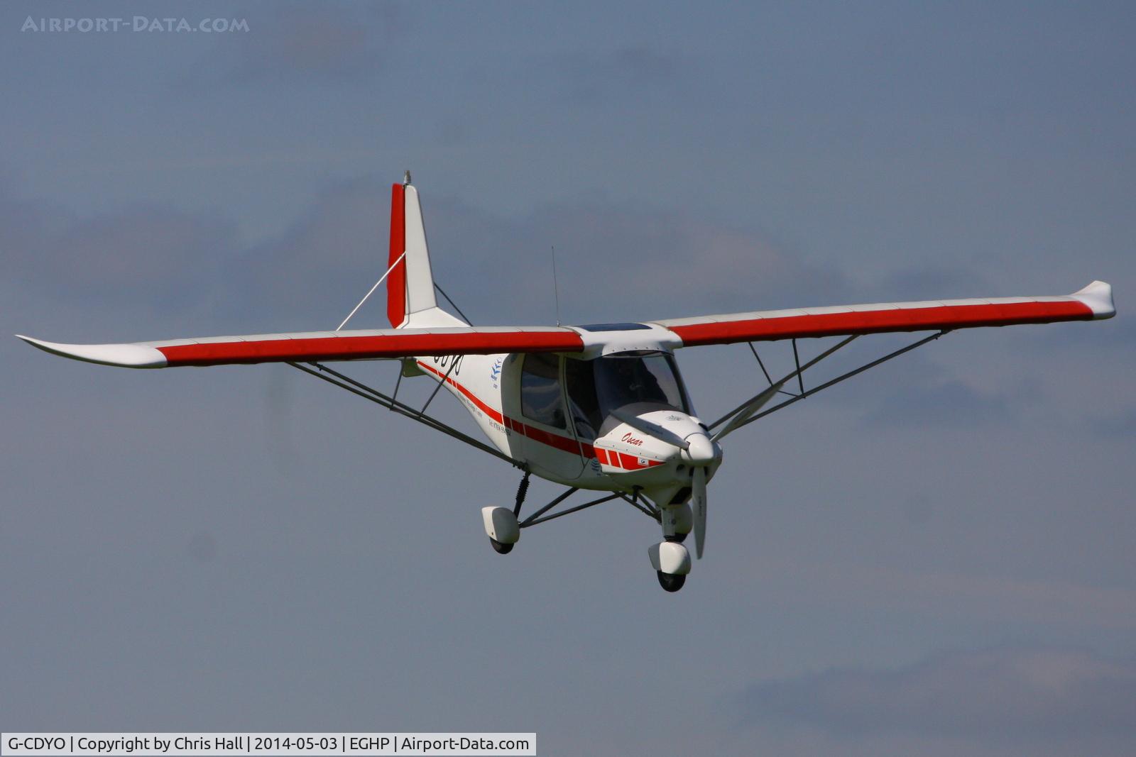 G-CDYO, 2006 Comco Ikarus C42 FB80 C/N 0604-6810, at the 2014 Microlight Trade Fair, Popham