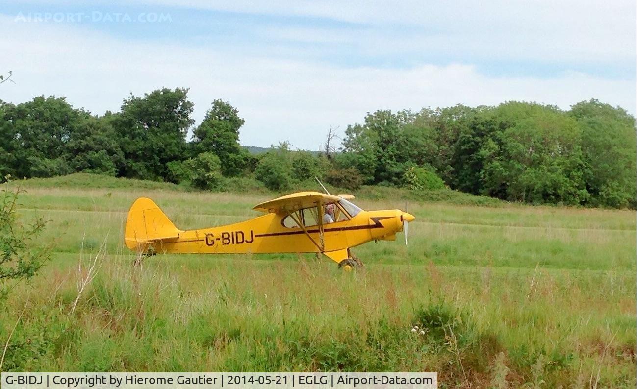 G-BIDJ, 1957 Piper PA-18A-150 Super Cub C/N 18-6007, @ Panshanger Aerodrome