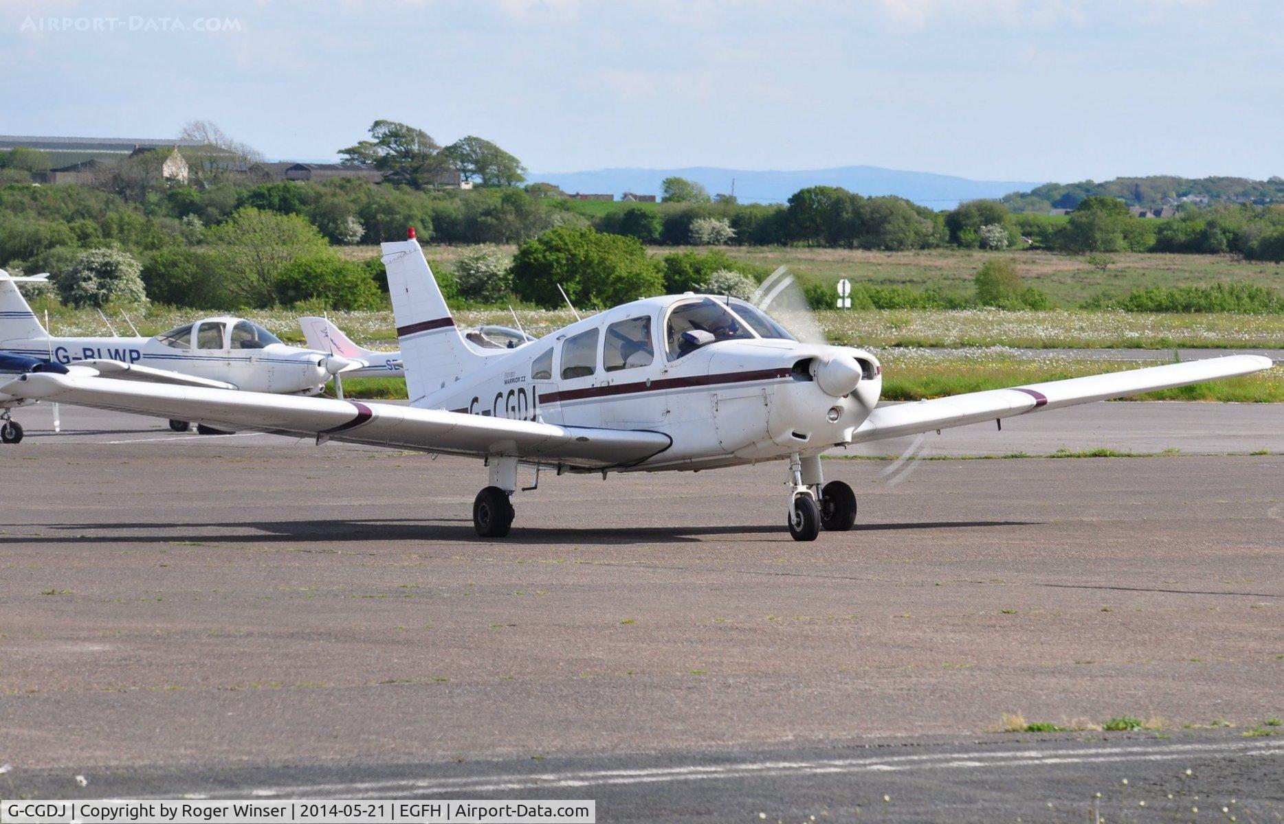 G-CGDJ, 1981 Piper PA-28-161 Cherokee Warrior II C/N 28-8116256, Visiting Piper Warrior II.